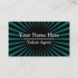 Personalised Turquoise Sunray Business Card