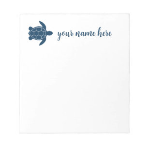 Personalised Turtle Notepad