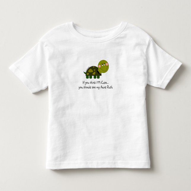 Personalised turtle tee- toddler toddler T-Shirt (Front)