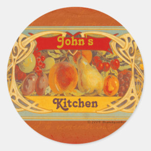 Personalised Tuscan Kitchen Stickers