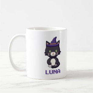 Personalised Tuxedo Cat Halloween Mug