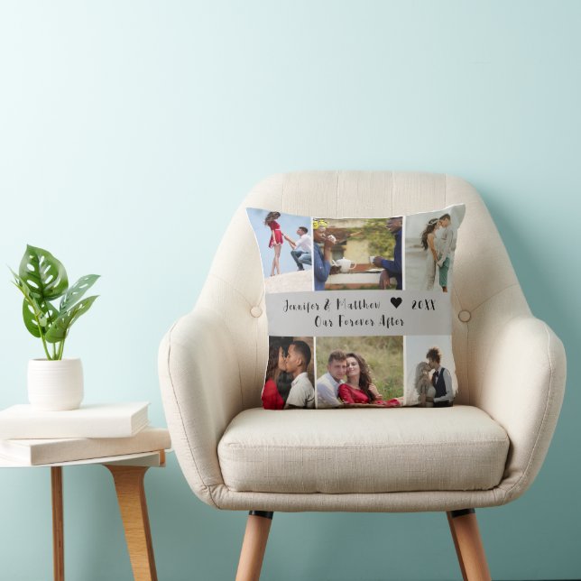 Personalised Twelve (12) Image Throw Pillow  (Chair)