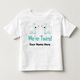 Personalised Twins Matching Apparel Toddler T-Shirt