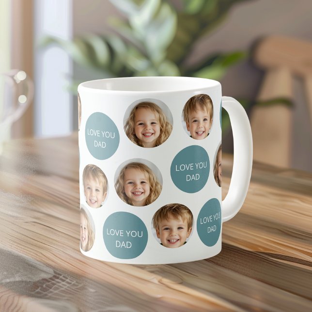 Personalised Two-Photo Face Mug | I Love You Dad (Creator Uploaded)