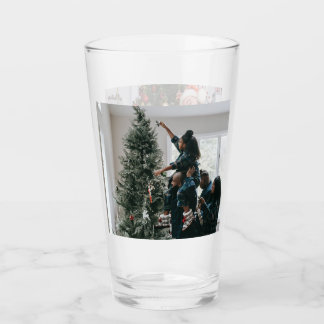 Personalised Two Sided Family Christmas Photo Glass