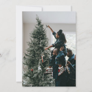 Personalised Two Sided Family Christmas Photo  Holiday Card
