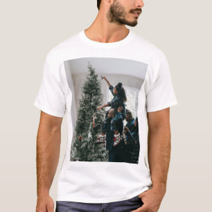 Personalised Two Sided Family Christmas Photo  T-Shirt