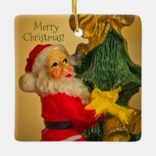 Personalised Two Sided Santa Christmas Ornament