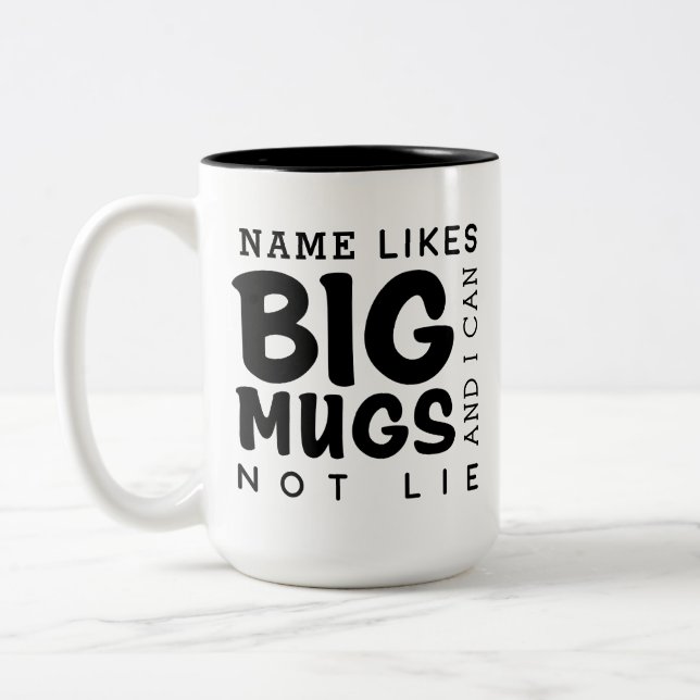 Personalised Two Tone Big Mug (Left)