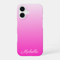 Personalised two-tone gradient ombre hot pink