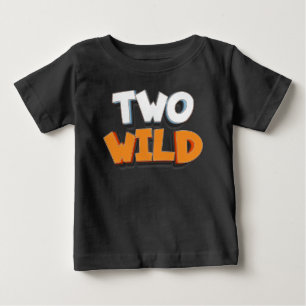 Personalised Two Wild Birthday  Baby T-Shirt
