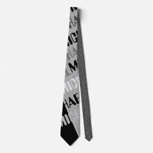 Personalised Typographic Design for Dad Tie
