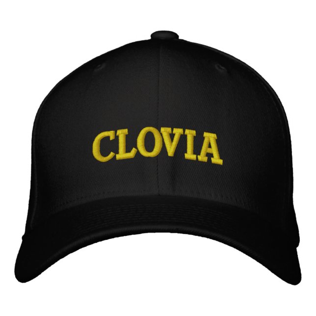 Personalised typography embroidered hat (Front)