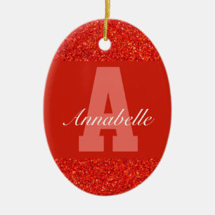 Personalised typography name ornament