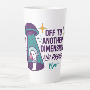 Personalised UFO Goose Mug, Funny Space Gift Latte Mug