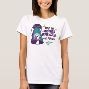 Personalised UFO Goose Shirt, Funny Space Gift T-Shirt