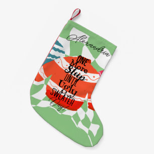 Personalised Ugly Sweater Christmas Small Christmas Stocking