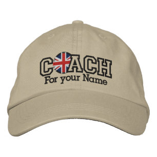 Personalised UK Coach with your name Embroidered Hat