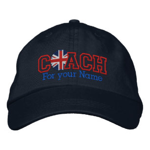 Personalised UK Coach with your name Embroidered Hat