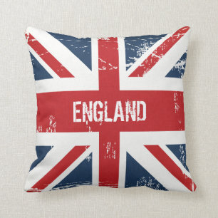 Personalised UK Flag Union Jack Monogram Name Cushion