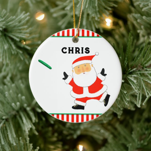 personalised ultimate frisbee 2022 collectable ceramic ornament (Tree)
