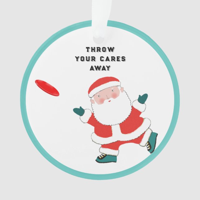 Personalised Ultimate Frisbee Ornament (Front)