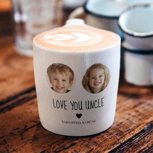 Personalised Uncle Gift   Custom Face Photo  Espresso Cup