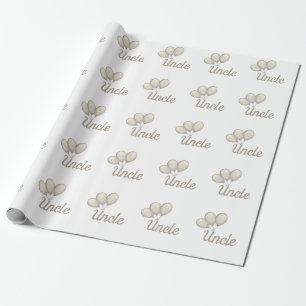 Personalised uncle wrapping paper