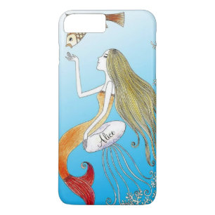 Personalised under the sea beautiful mermaid iPhone 8 plus/7 plus case