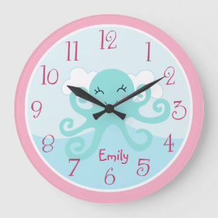 Personalised Under the Sea life Octopus Clock