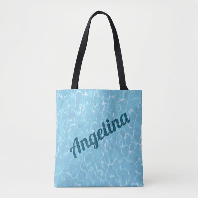 Personalised Under Water Swimming Pool Tote Bag (Front)