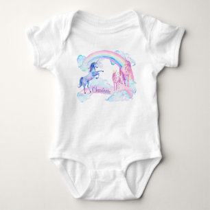 Personalised Unicorn Baby Girl Shirts