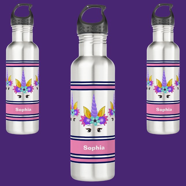 Personalised Unicorn Back To School   710 Ml Water Bottle (Creator Uploaded)