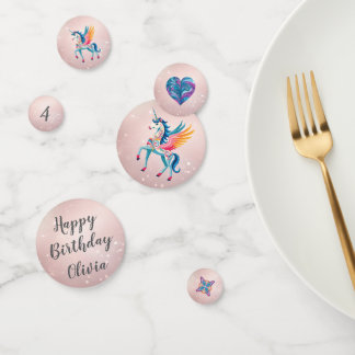 Personalised Unicorn Birthday Party Confetti