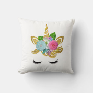 Personalised Unicorn Face with Pony Cushion