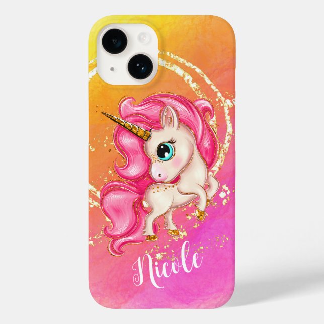 Personalised Unicorn Phone Case (Back)