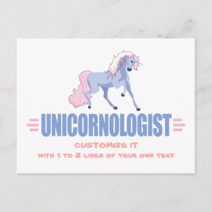 Personalised Unicorn Postcard