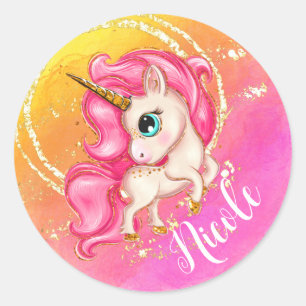 Personalised Unicorn Stickers
