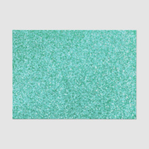 Personalised Unicorn Teal Glitter Tissue Paper