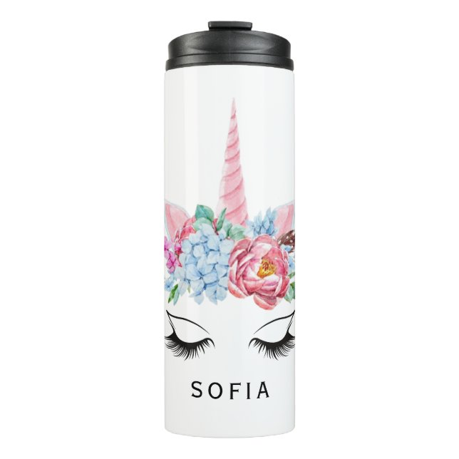 Personalised Unicorn  Thermal Tumbler (Front)