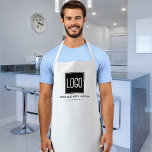 Personalised Uniform Business Logo Apron<br><div class="desc">Custom business aprons featuring your company logo,  slogan,  and website address.</div>