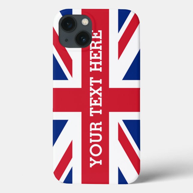 Personalised Union Jack Flag Case-Mate iPhone Case (Back)