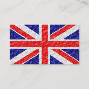 Personalised Union Jack Flag Design Business Card