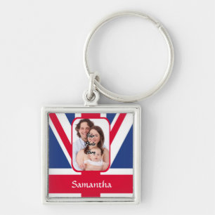 Personalised union jack key ring