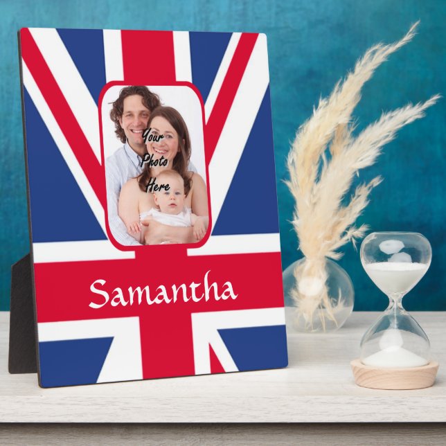 Personalised union jack plaque (Side)