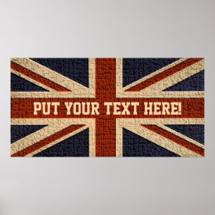 Personalised Union Jack Poster