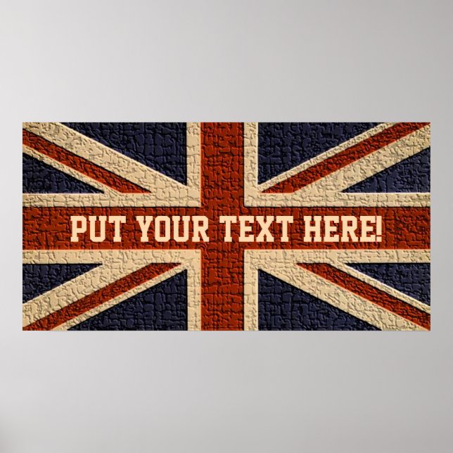 Personalised Union Jack Poster (Front)