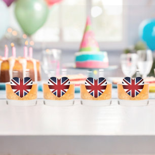 Personalised union jack wedding party glasses