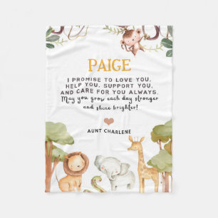 Personalised Unique 1 Year Old Boy Or Girl Blanket