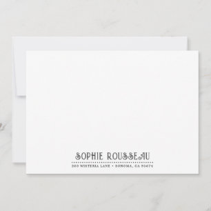 Personalised Unique Decorative Typography Card